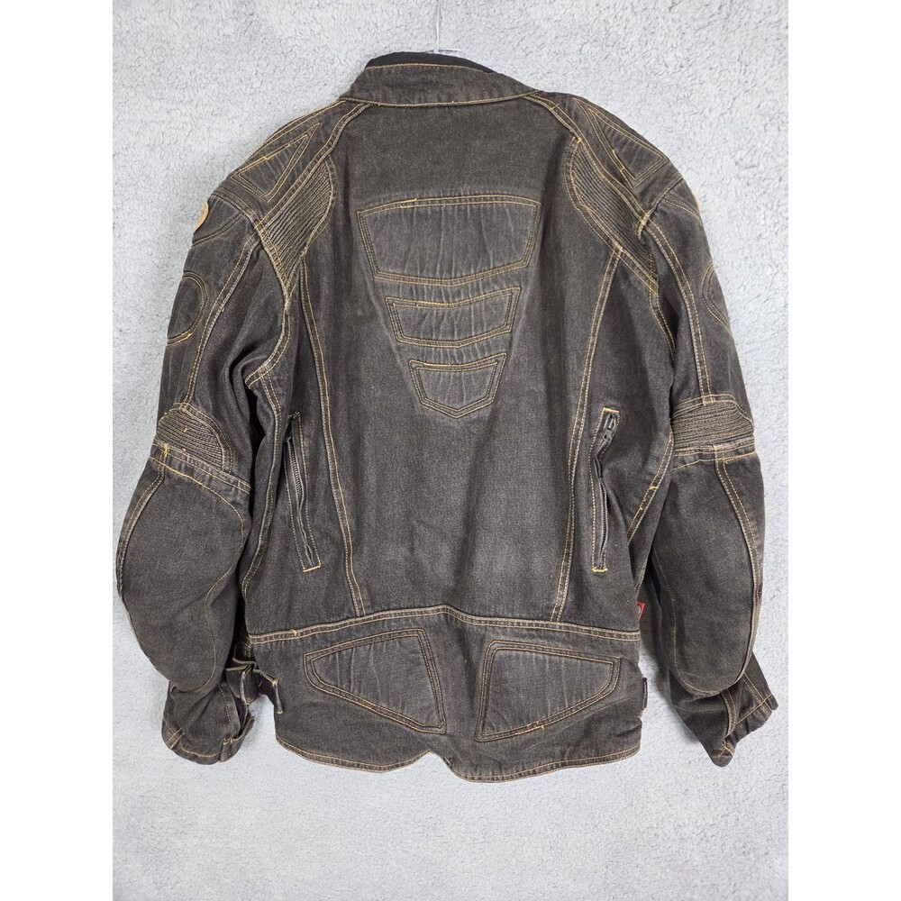 Cortech DSX Jacket Mens L (44) Black Rider Blues Motorcycle Armor Vented Denim - Picture 10 of 12